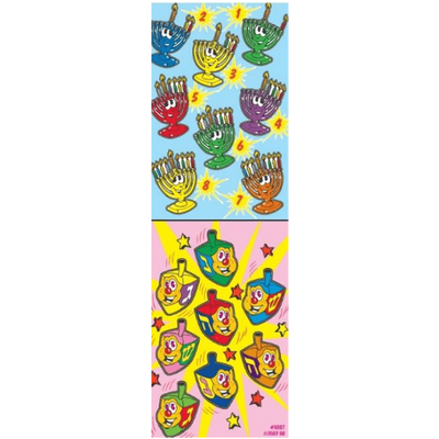 Chanukah die cut stickers 6 sheets