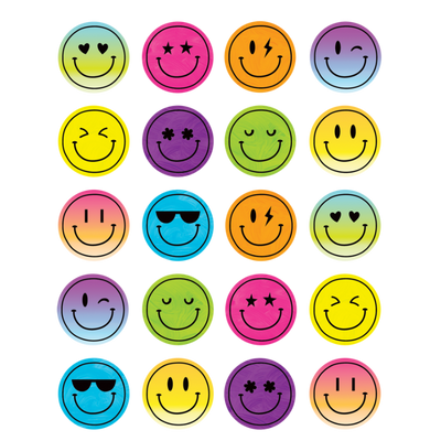 Bright 4Ever Smiley Face Stickers 120/pk