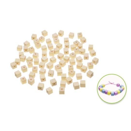 8mm Cube Beads 80/pk Natural (closeout)