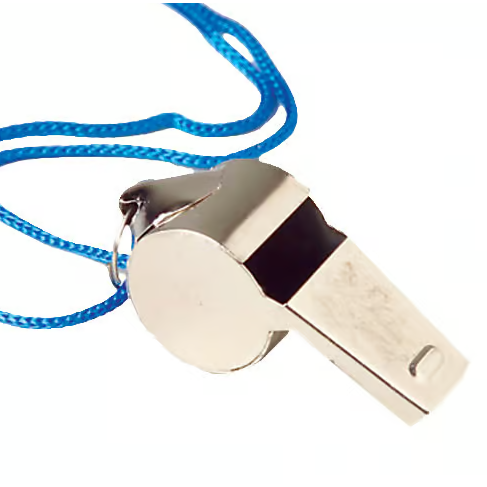 Metal Whistles With Lanyard 12/pcs.