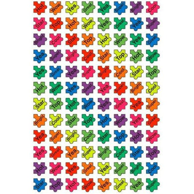Puzzle Praiser Super Shape Stickers 7/16" (8 Sheets)