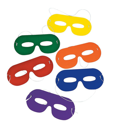 Bright Color Masks Cardstoc, Assorted, 6 1/2" 24/pk
