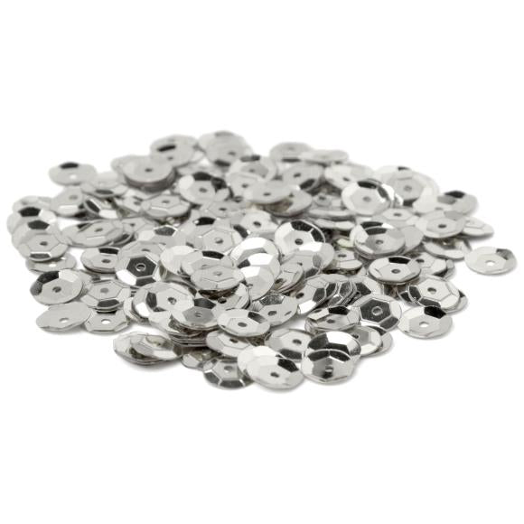 Sequins (Silver, 8mm, 200/Pk)