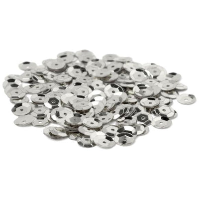 Sequins (Silver, 8mm, 200/Pk)