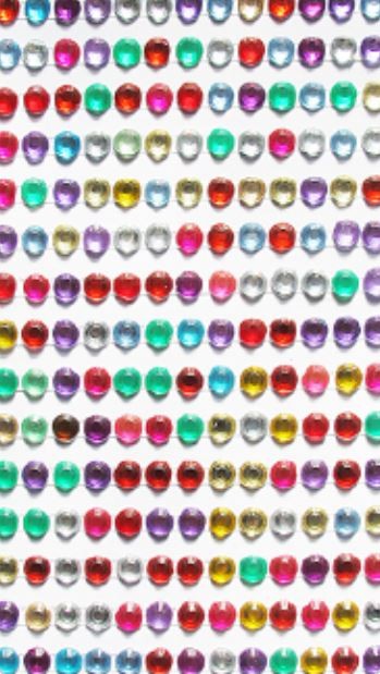 Adhesive Rhinestone Assorted Colors 10mm 66/pk