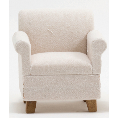 Armchair, Beige Fabric