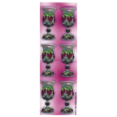 Kiddush Cup Kois Die-cut Stickers (Large) 6/pk