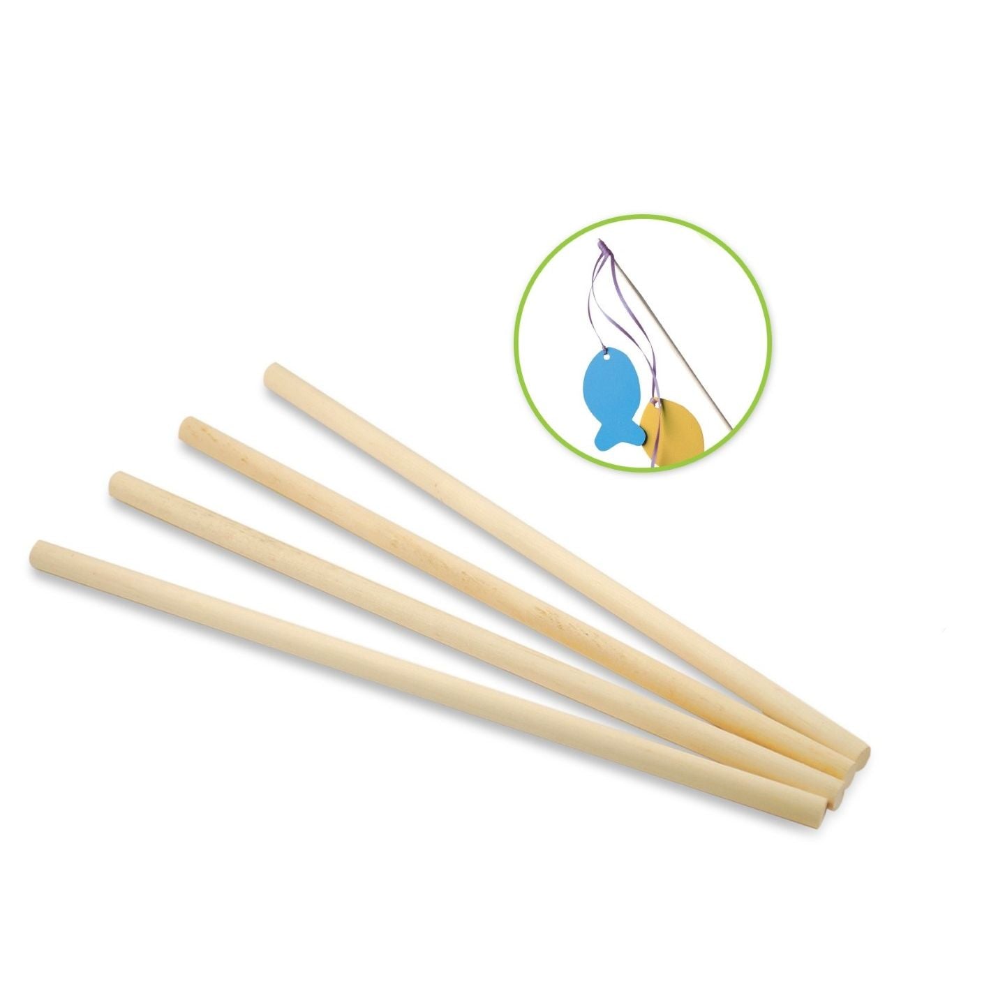 Wooden Dowel 7/16" x 12" 4/pk