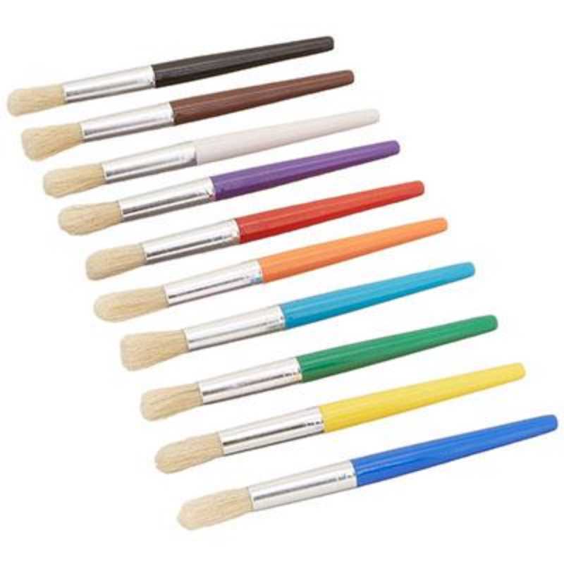 Colossal Brushes 7-1/4" Assorted Colors (10 Pack)