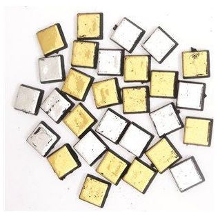 Square Stones Gold/Silver 150/pk