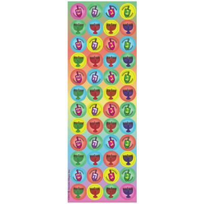 Chanukah jumbo dots 25 sheets