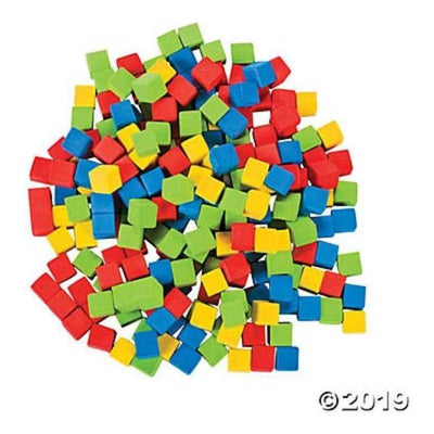 Foam Counting Cubes 200/pk