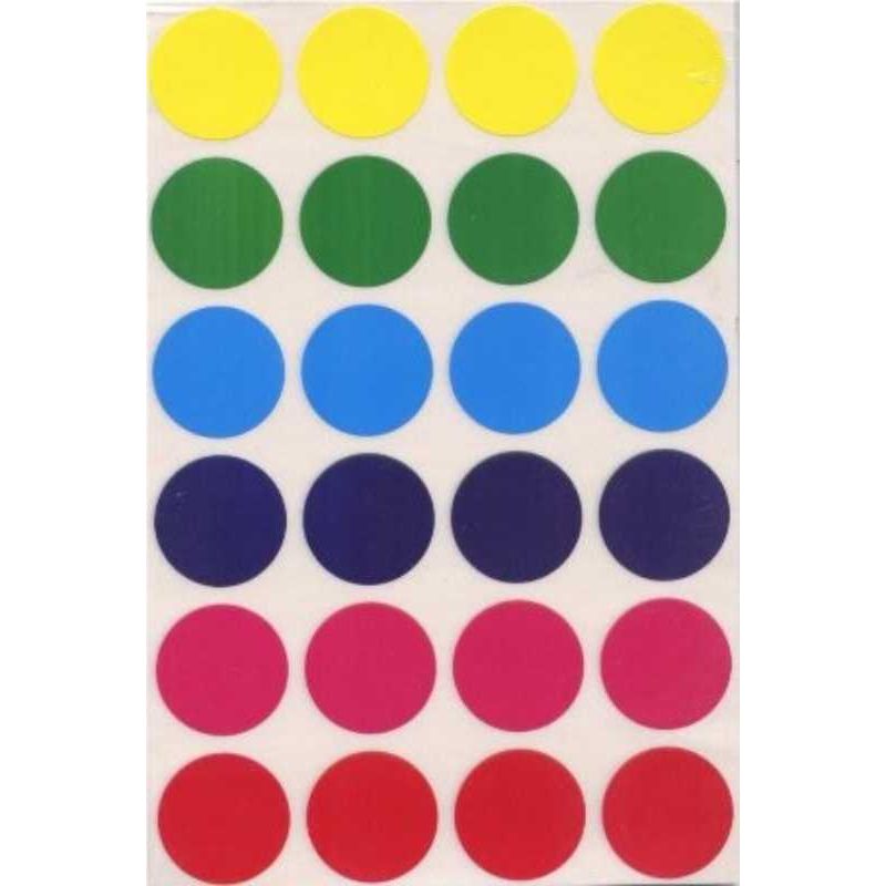 Color Coding Dot Sticker (Pink, 3/4", 32)