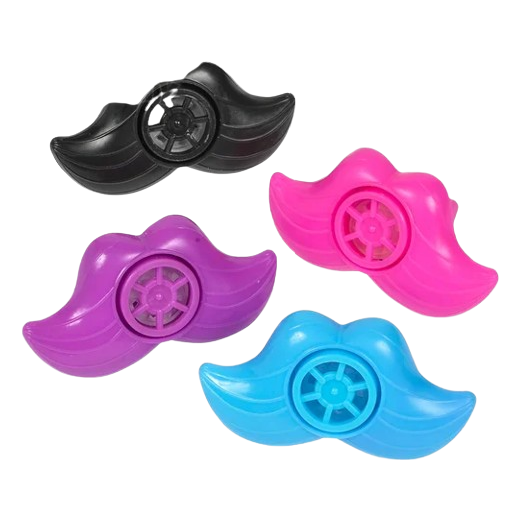 Mustache Lip Whistles 2.5" 48/pk