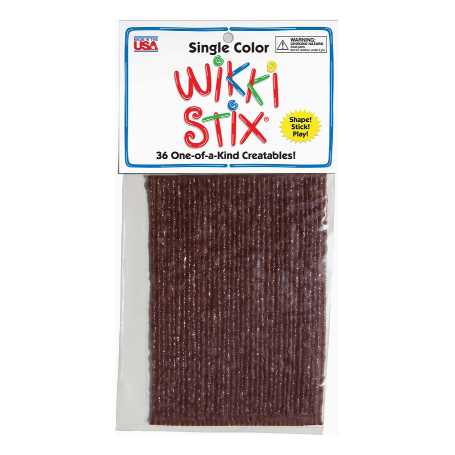 Wikki Stix Single Color Pak Brown 6" 36/pk