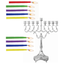 Menorah Centerpiece Laminated (Not cut out)