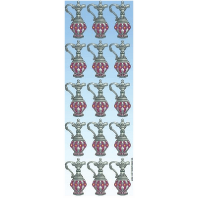 Wine decanter (medium) stickers 1.5"x1" 6 sheets