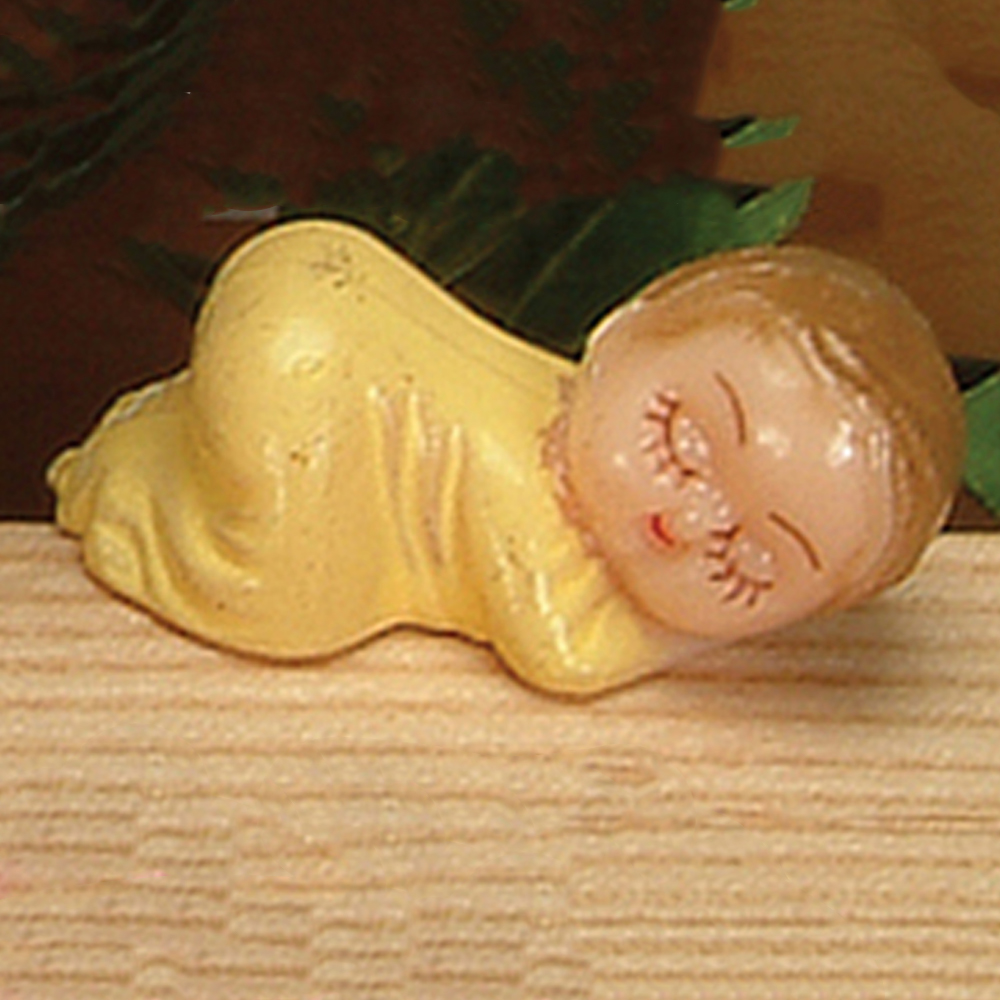 Sleeping Baby Yellow 1.5" 12/pk