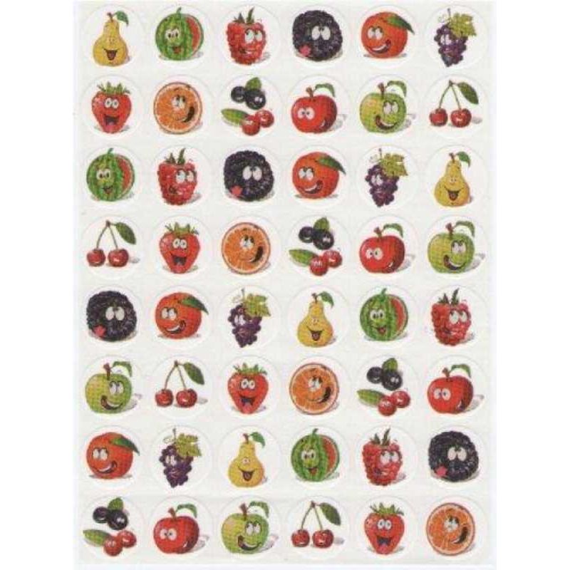 Stickers Smiley Fruit 3/4" (10 Sheets) (discontinued)