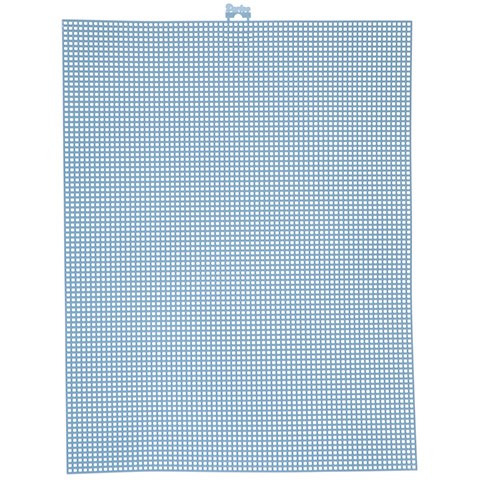 #7 Mesh Plastic Canvas - Delft Blue - 10.5 x 13.5