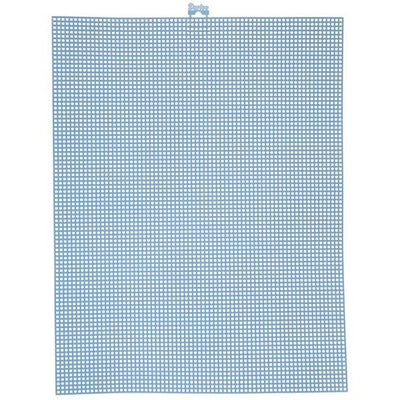 #7 Mesh Plastic Canvas - Delft Blue - 10.5 x 13.5