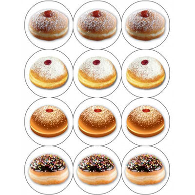 Doughnut Stickers 1 1/4" (10 Sheets)