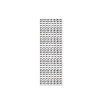 Adhesive Rhinestone Silver 8mm 120/pk