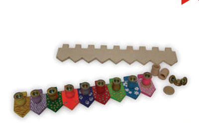 DIY Dreidel  Menorah Craft Kits 10/pk. (closeout)