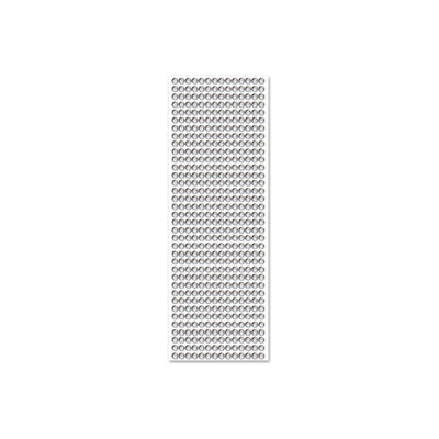 Adhesive Rhinestone Silver 8mm 120/pk