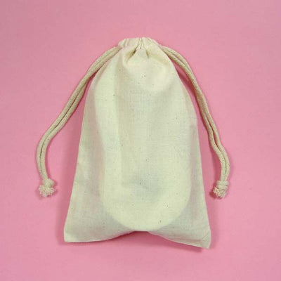 6x9" plain muslin bag-24/pk