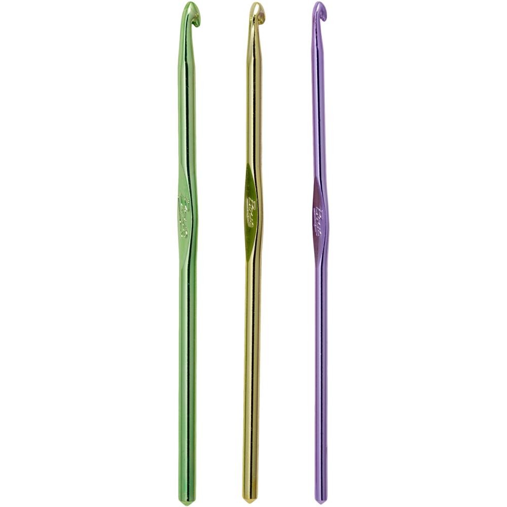 Boye Aluminum Crochet Hook Set-Sizes G6 To I9