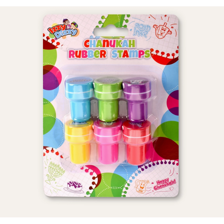 Chanukah Rubber Stamps 6/pk