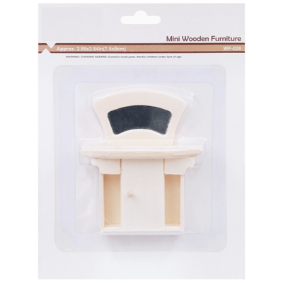 1 ct. Mini Wooden Furniture- Vanity Desk. 3x3.54in (7.7x9cm)