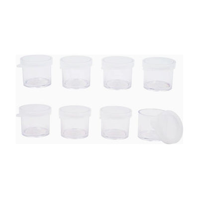 Plastic Bottle Container w/ Snap Lid 10ml, 8-ct