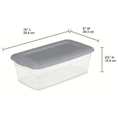 Sterilite Container 6 Qt 13"L x 8"W x 5"H (closeout)