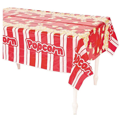 red and white stripes Popcorn Tablecloth 54" x 108 - 1 Pc.