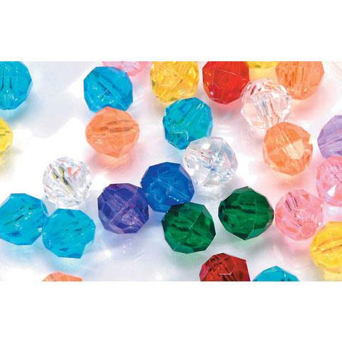 Faceted Round Transparent Bead 8mm 900/pk