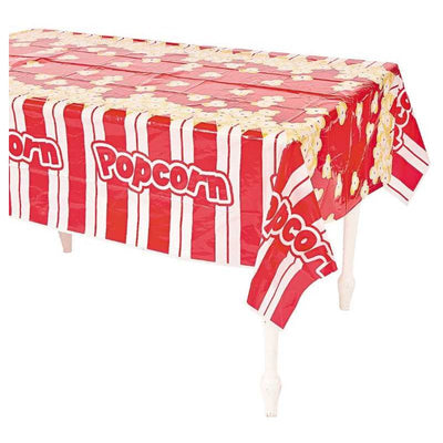 red and white stripes Popcorn Tablecloth 54" x 108 - 1 Pc.