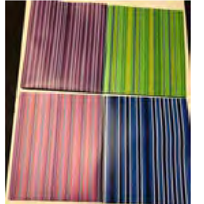 2 Pocket Folder W/ Stripes