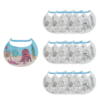 Color Your Own Under the Sea Foam Visors, 24"  - 12/pk