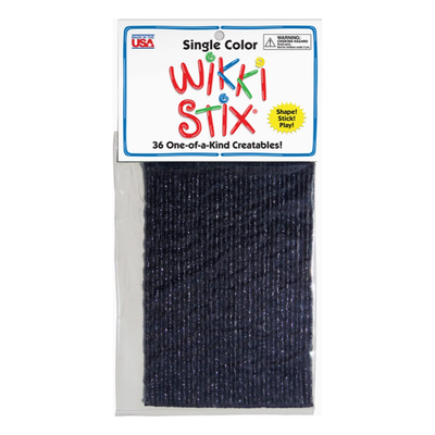 Wikki Stix Single Color Pak Black 6" 36/pk