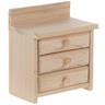 Miniature wood cabinet with drawers
