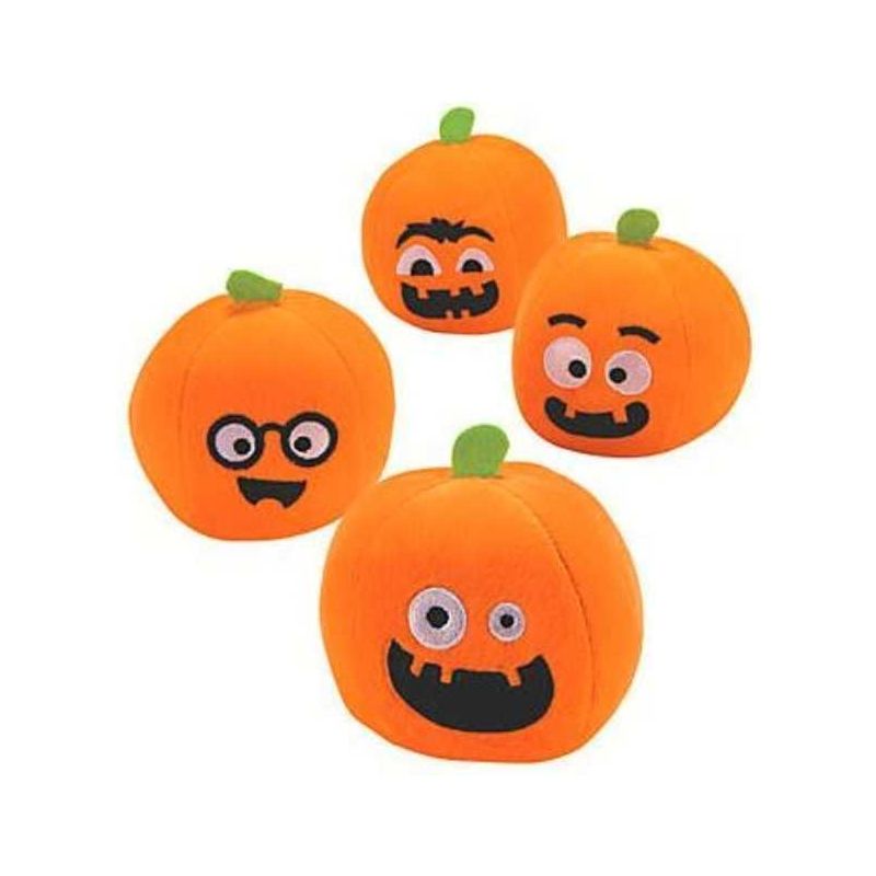 Mini Plush Pumpkin 4.5" 12/pk