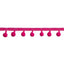 Purple Mini Pom Pom Garland: 0.5" x 2 yards