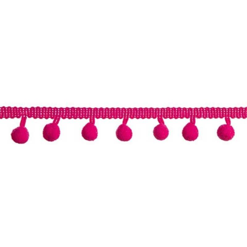 Purple Mini Pom Pom Garland: 0.5" x 2 yards