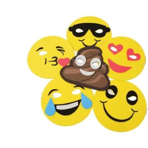 Emoticon Foam Masks 7.5" 12/pcs. (Discontinued)