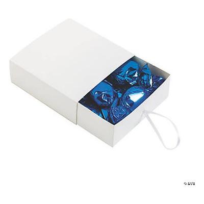 White Favor Pull Boxes 3" x 3" x 1" 12/pk