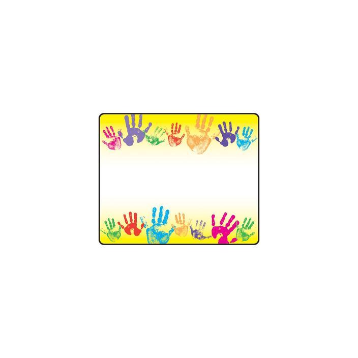 Rainbow Handprints Labels 2 1/2" x 3" 36/pk