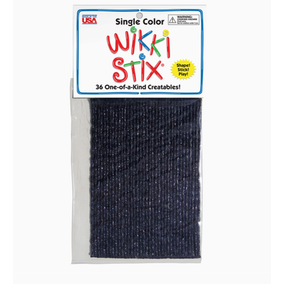 Wikki Stix Single Color Pak Black 6" 36/pk