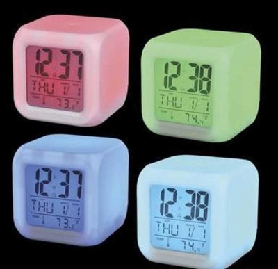 Color Changing Led Mood Clock 3" 1/pc